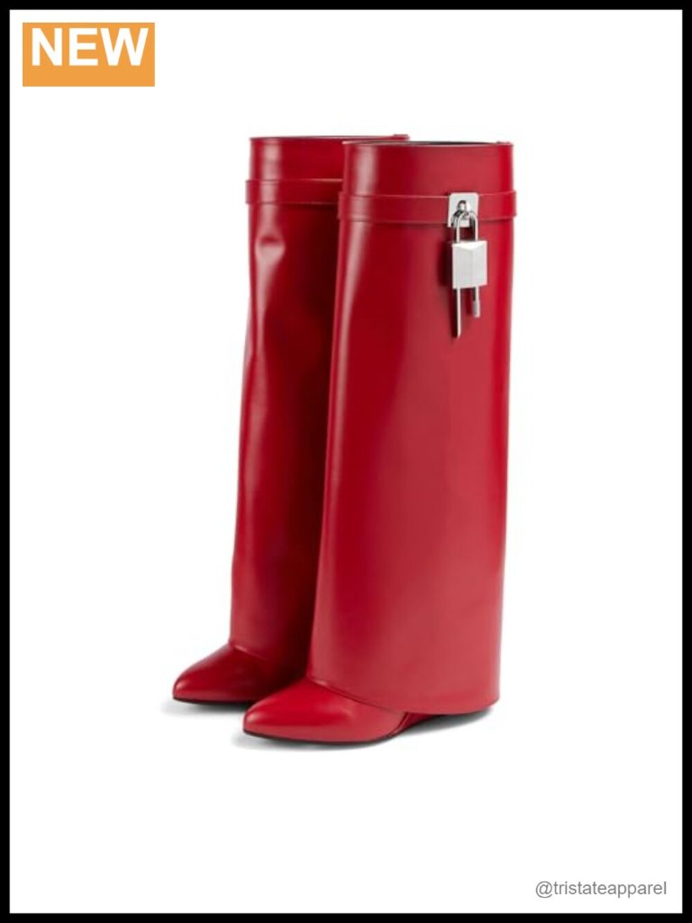 Womens Knee High Wedge Heel Fold Over Pull On Pointed Toe Tall Boots